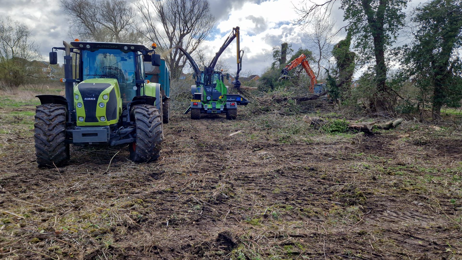 Complete site clearance project showing finished results